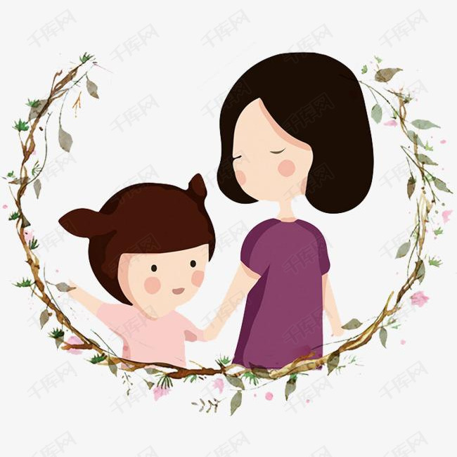 女孩和妈妈