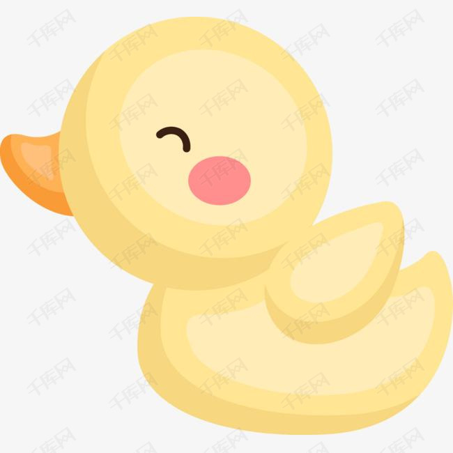黄色小鸭子的素材免抠小鸭子手绘卡通矢量图装饰png装