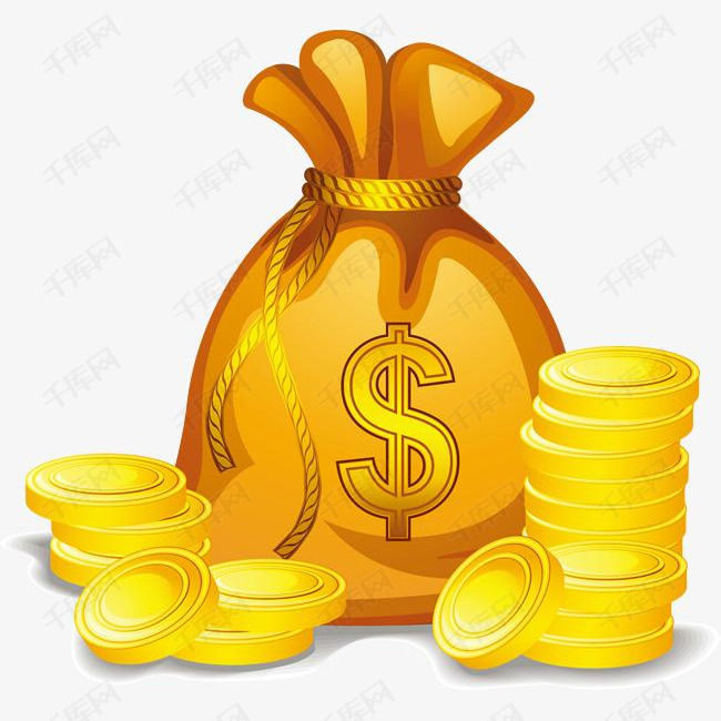金币元素的素材免抠卡通金钱现金奖励png