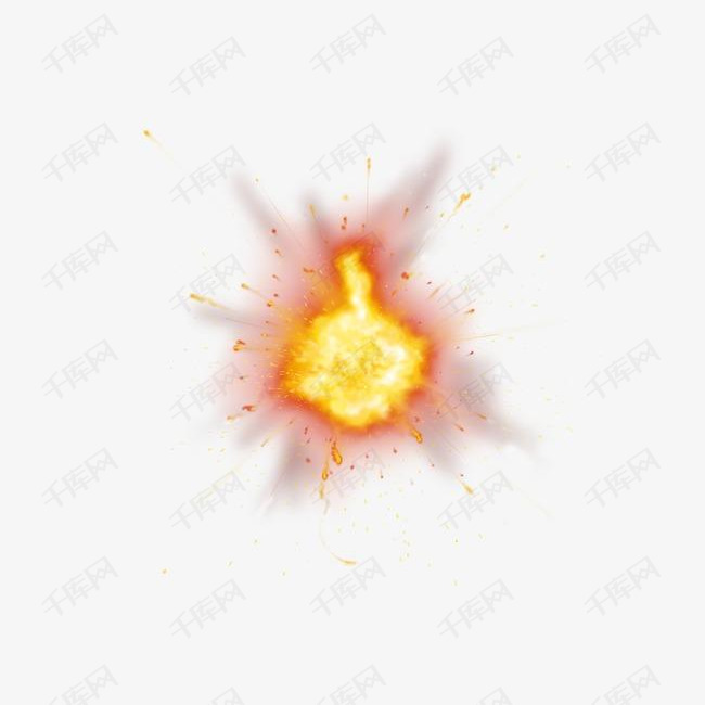 爆炸的素材免抠爆炸火焰火