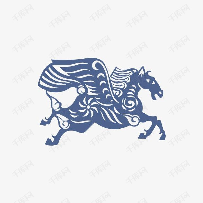 十二生肖 卡通图案的素材免抠十二生肖卡通图案马天使马