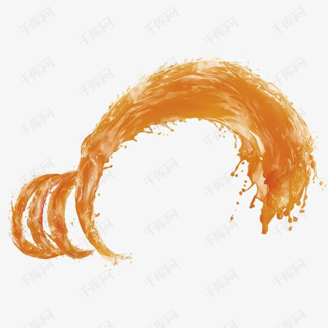 黄色果汁飞将漂浮素材图片免费下载_高清漂浮