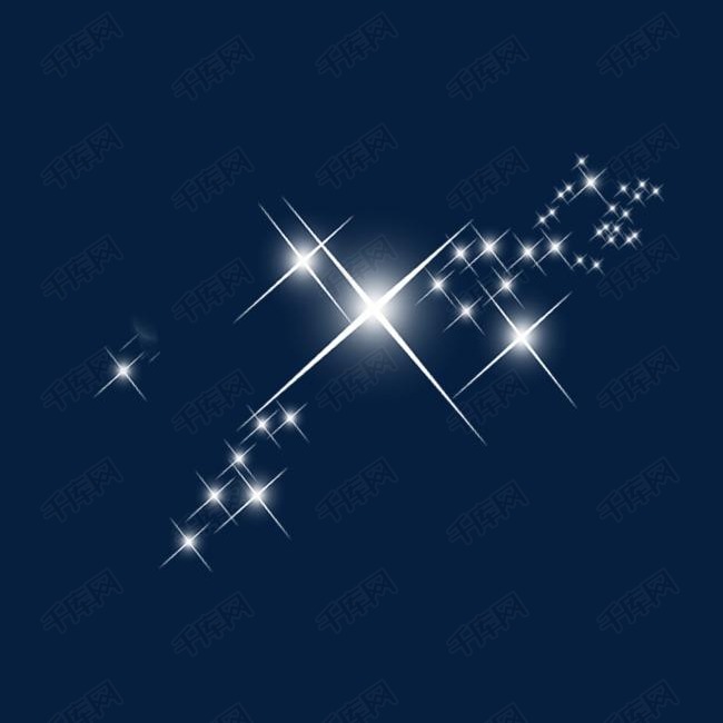 星星闪闪的素材免抠人logo化妆品标志卡通闪闪效果明亮星星闪