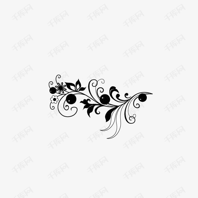 黑白花纹