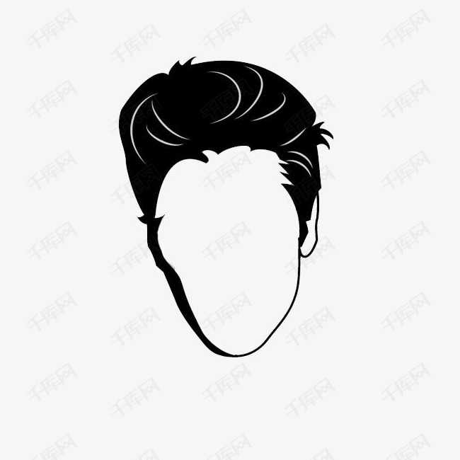 男士头发矢量素材图片免费下载_高清图片png_千库网