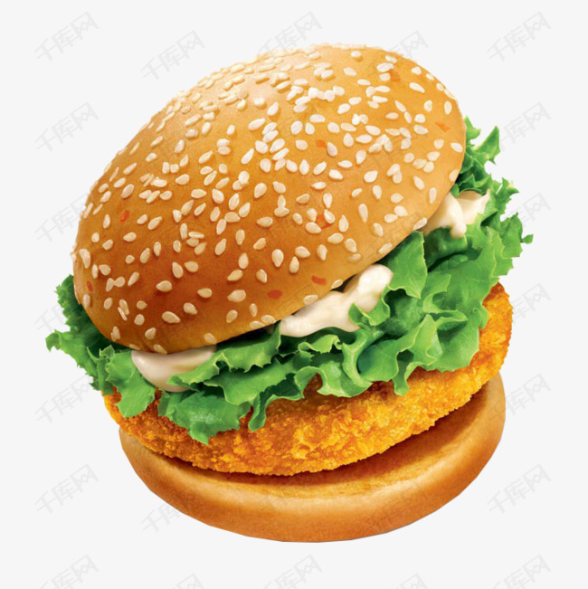 美味的汉堡包的素材免抠食物汉堡包美食png素材