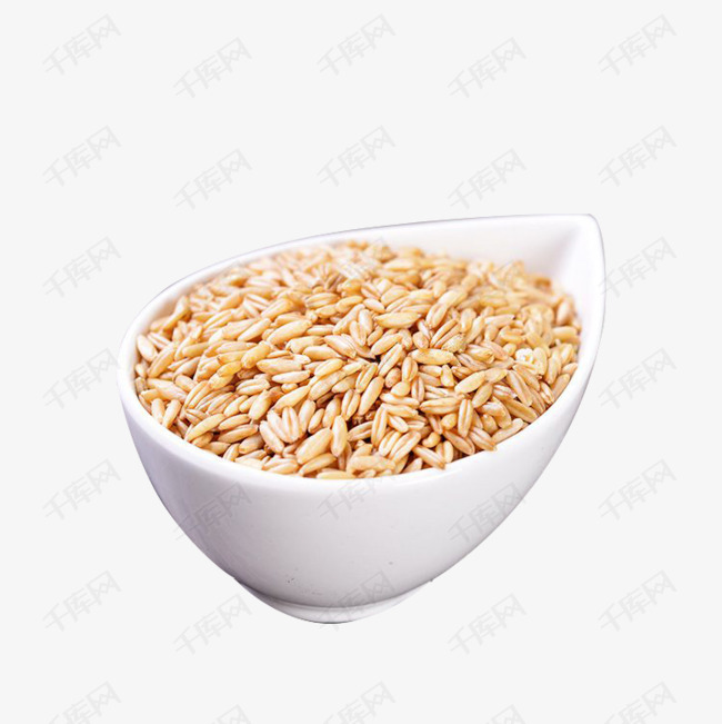 一碗燕麦米的素材免抠燕麦米一碗米png素材
