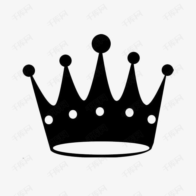 女王的皇冠的素材免抠黑色queen大气气质女王范