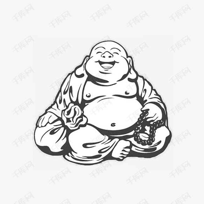 笑得慈祥的弥勒佛