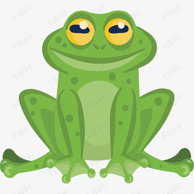 绿色卡通青蛙的素材免抠矢量png青蛙卡通青蛙绿色青蛙蹲坐蹲坐的青蛙