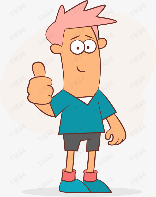 竖起大拇指点赞