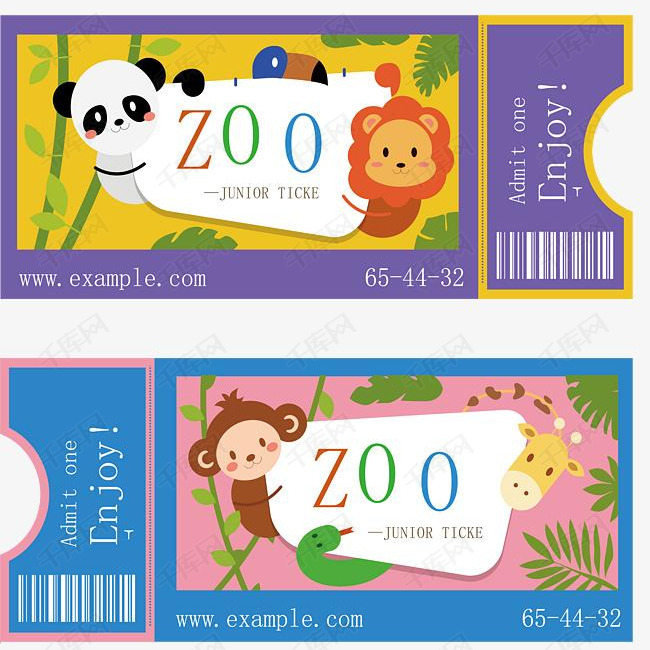 动物园门票设计