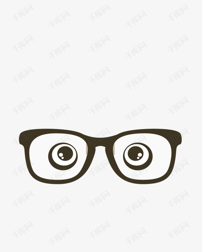 眼镜的素材免抠眼镜眼睛卡通