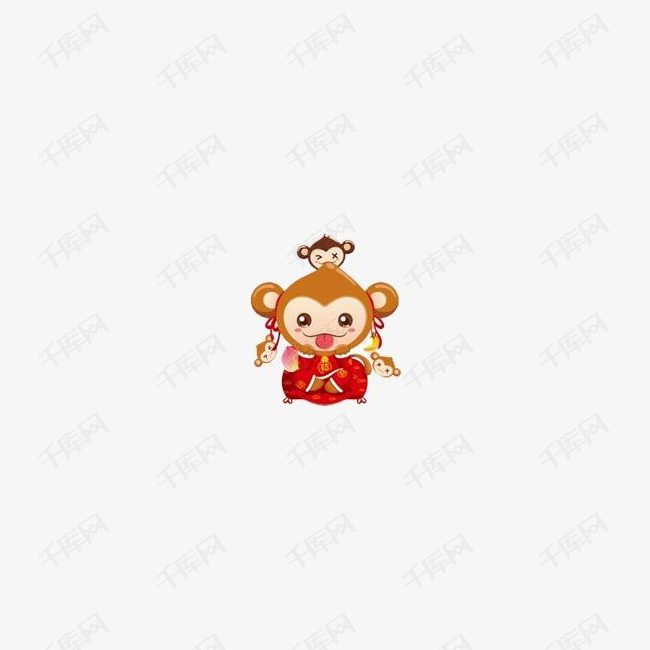 卡通可爱猴子