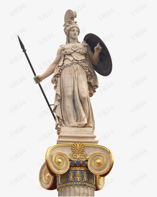 雅典娜雕塑的素材免抠雅典娜雕塑女神古希腊神话人物