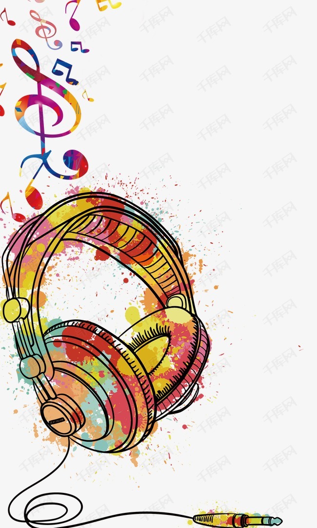 耳机音符猜成语_音符卡通图片