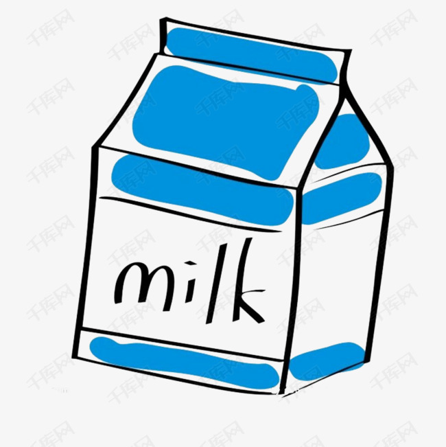 牛奶卡通图片