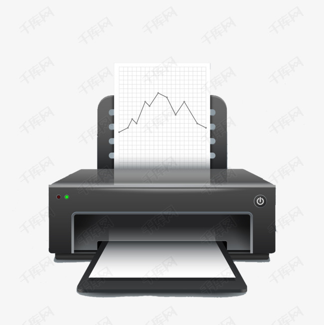 手绘卡通黑色打印机素材图片免费下载_高清p