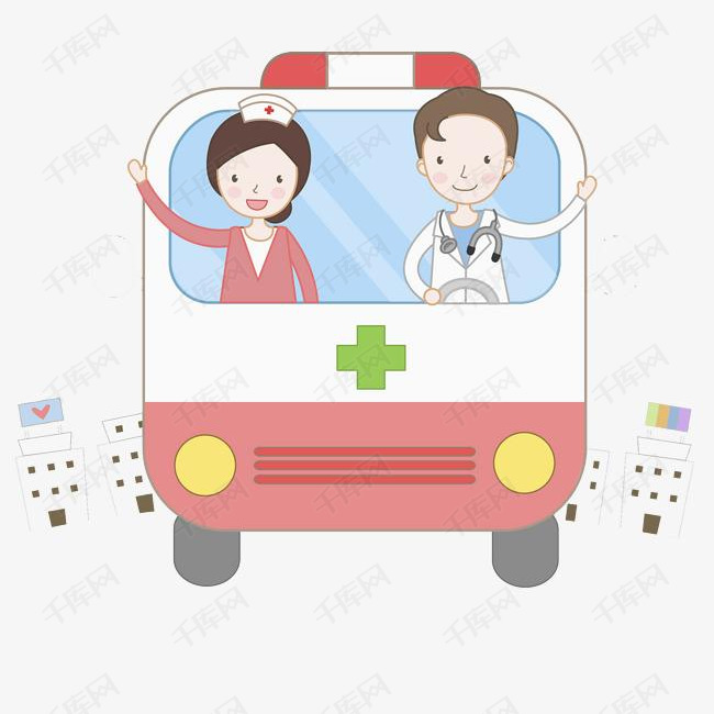 卡通救护车
