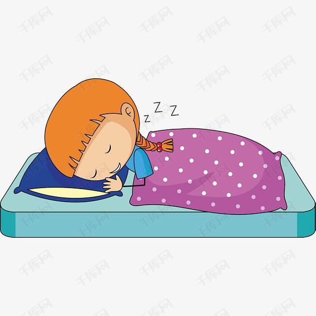 可爱睡觉的卡通女孩的素材免抠矢量png女孩卡通女孩睡觉睡觉女孩晚安
