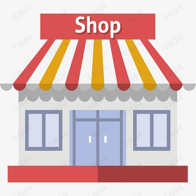 街边便利店模型海报的素材免抠矢量png模型建筑模型便利店便利店模型