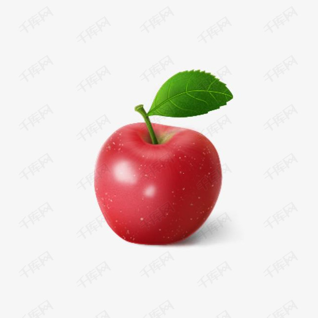 精美苹果的素材免抠苹果水果果物果盘