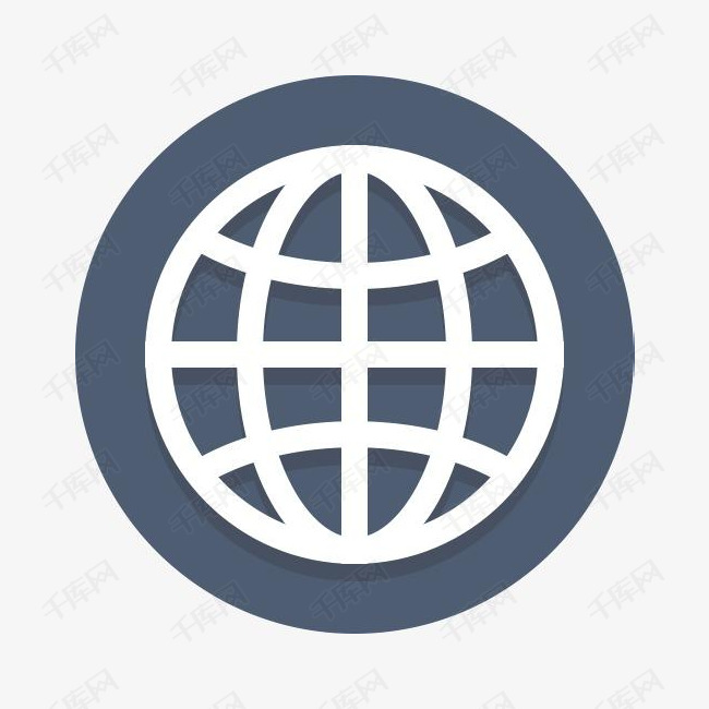 全球全球网络行星圆形图标
