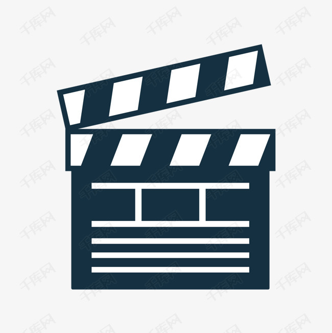 灰色扁平化电影打板元素素材图片免费下载_高清psd_千