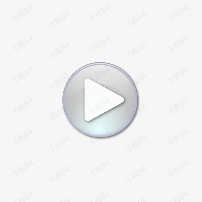 灰色的play播放按钮图标
