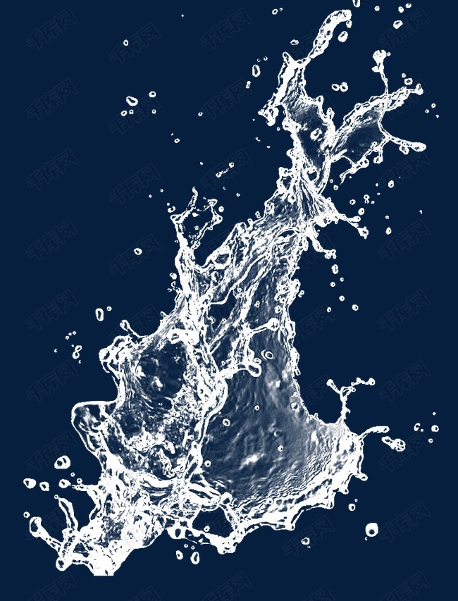 水花的素材免抠水花水飞溅
