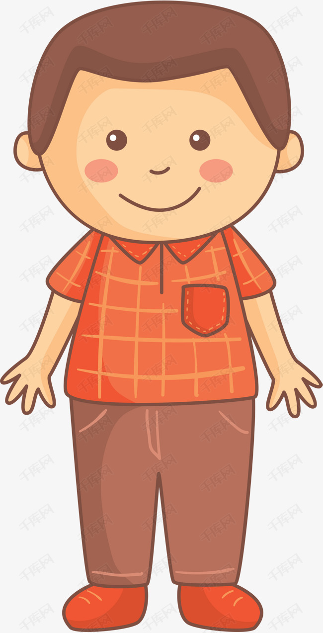 儿童节可爱小男孩的素材免抠儿童节开心害羞呆萌小男孩站立可爱小男孩