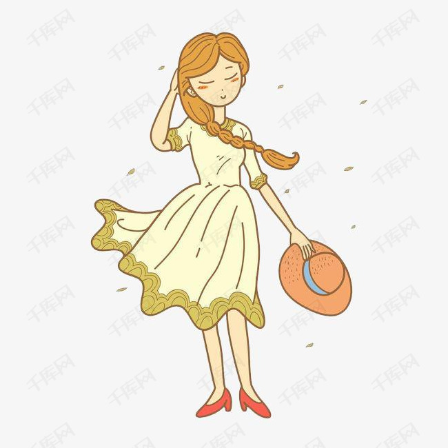 风中女孩