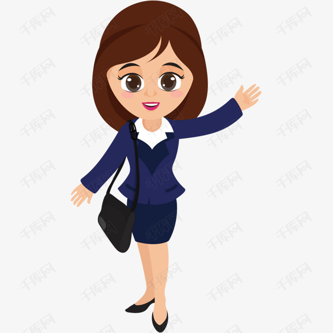 卡通女职员png下载的素材免抠卡通女职员卡通人物人物介绍矢量人物