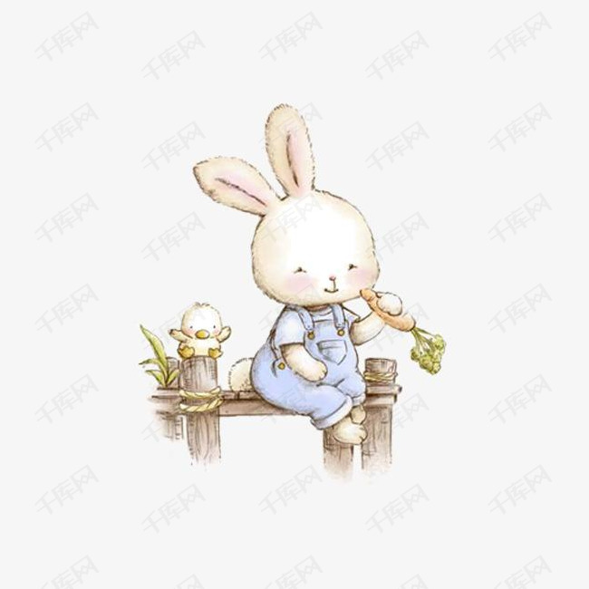 吃萝卜的小兔子设计