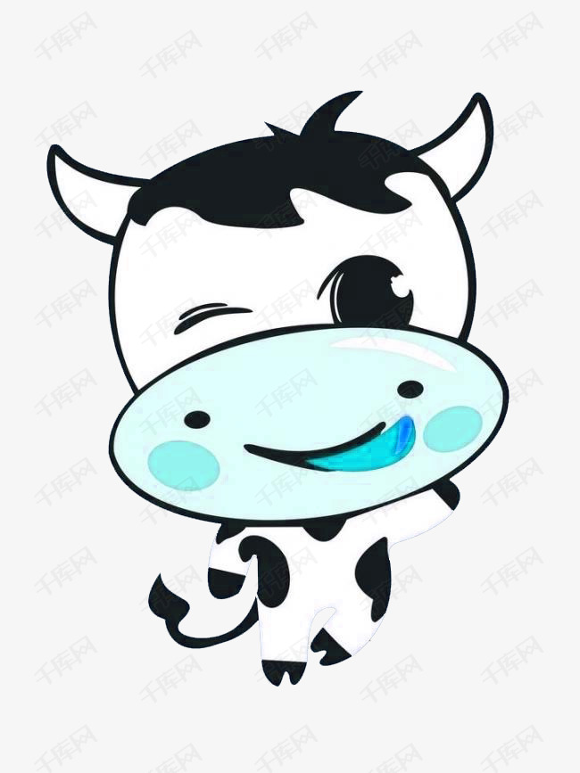 卡通图片牛的素材免抠动漫动物卡通卡通牛
