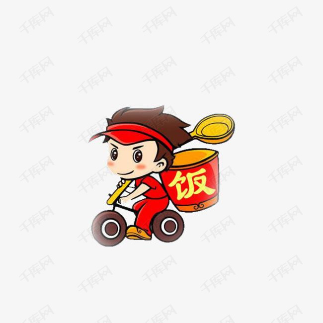 送外卖的小伙子的素材免抠自行车戴帽子的人配送外卖骑士外卖小哥卡通