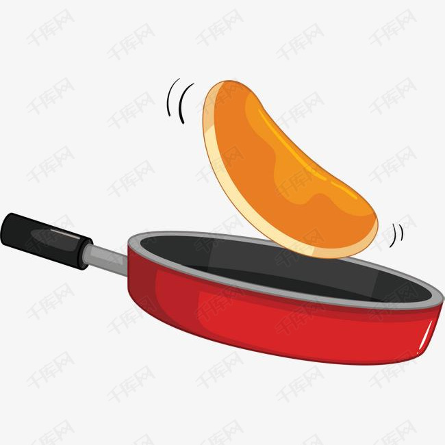 卡通平底锅煎鸡蛋