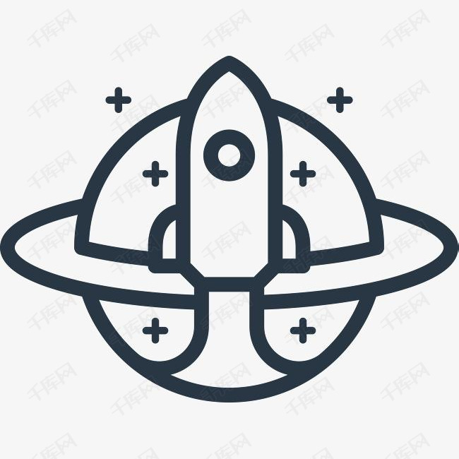 宇宙飞船矢量素材图
