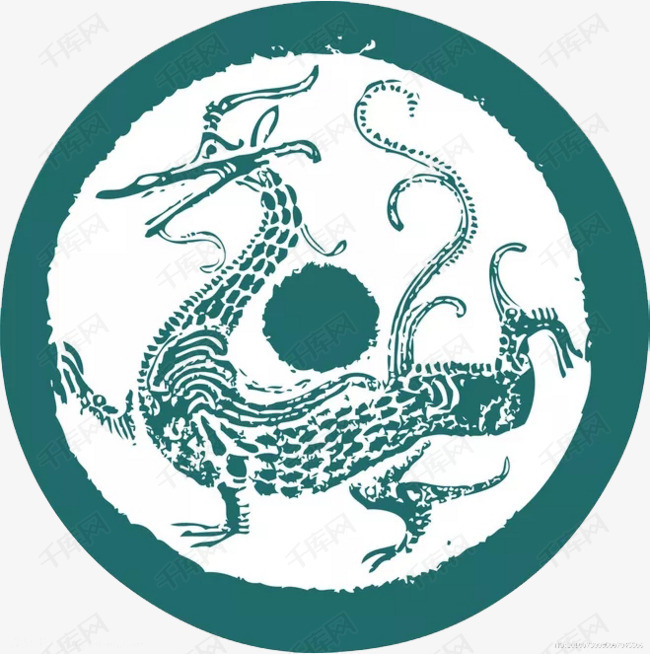 古典神兽纹样png