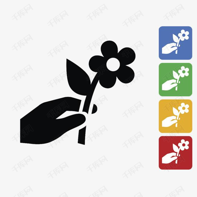 摘花图标