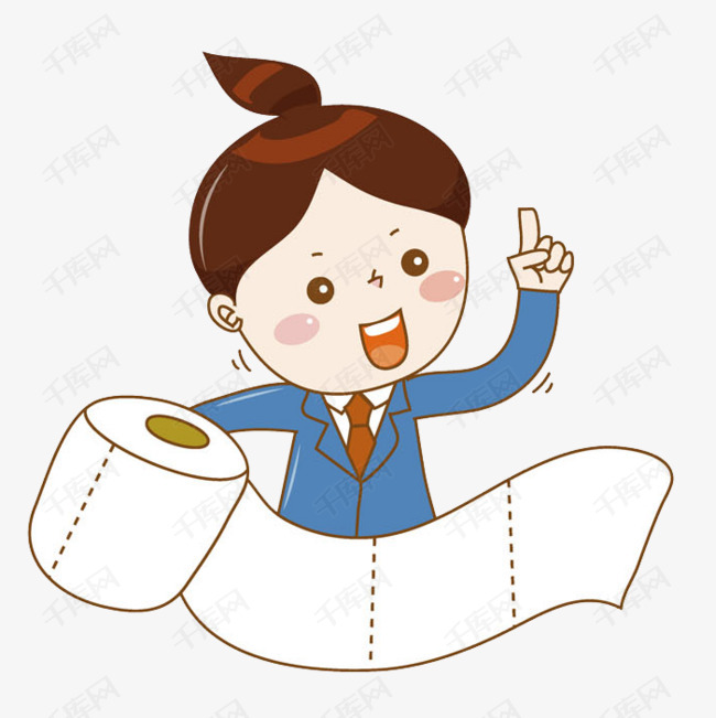 那卫生纸的女孩的素材免抠女孩卫生纸可爱的漂亮的插图学生