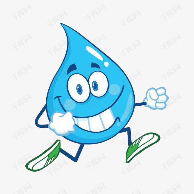 可爱卡通水滴宠物