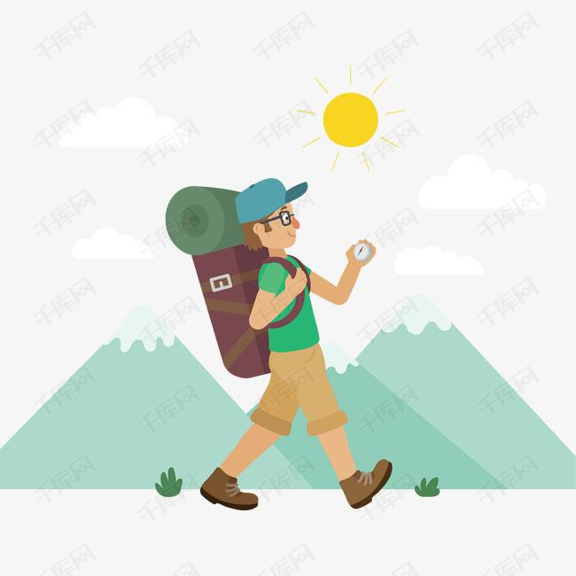 徒步旅游png下载的素材免抠徒步旅游卡通人物人物介绍矢量人物人物