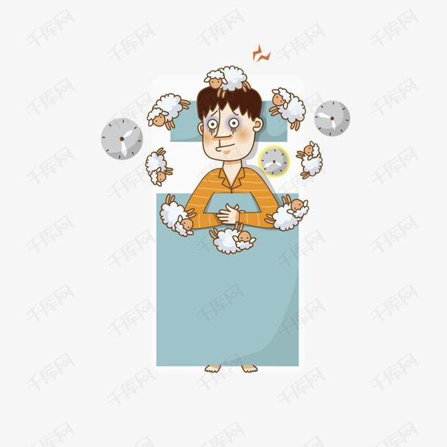 手绘失眠漫画