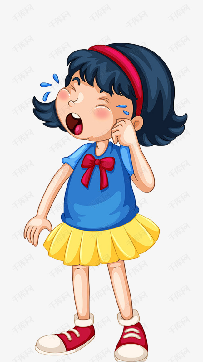 哭泣的小女孩