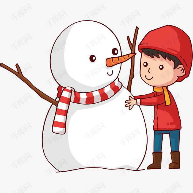 堆雪人的男孩