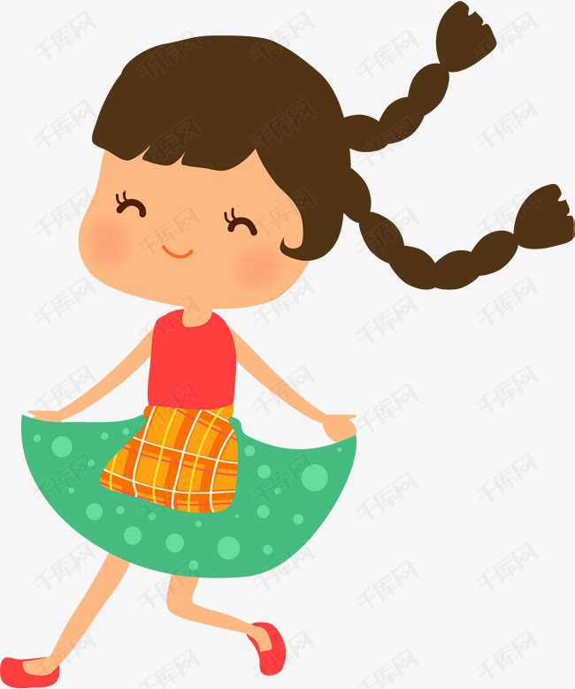 儿童节跳舞的小女孩素材图片免费下载_高清png_千库网