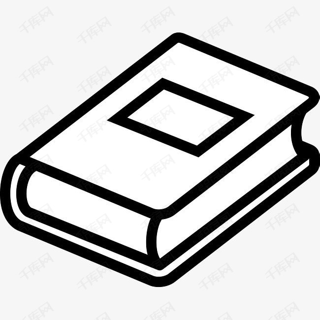 一本黑色的书籍图的素材免抠读书图标矢量图标创意图书书本读书