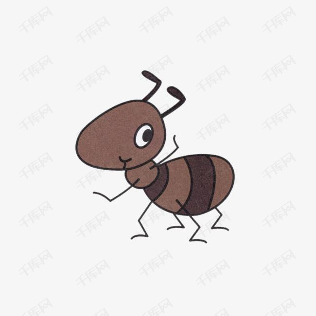 卡通手绘动物小蚂蚁