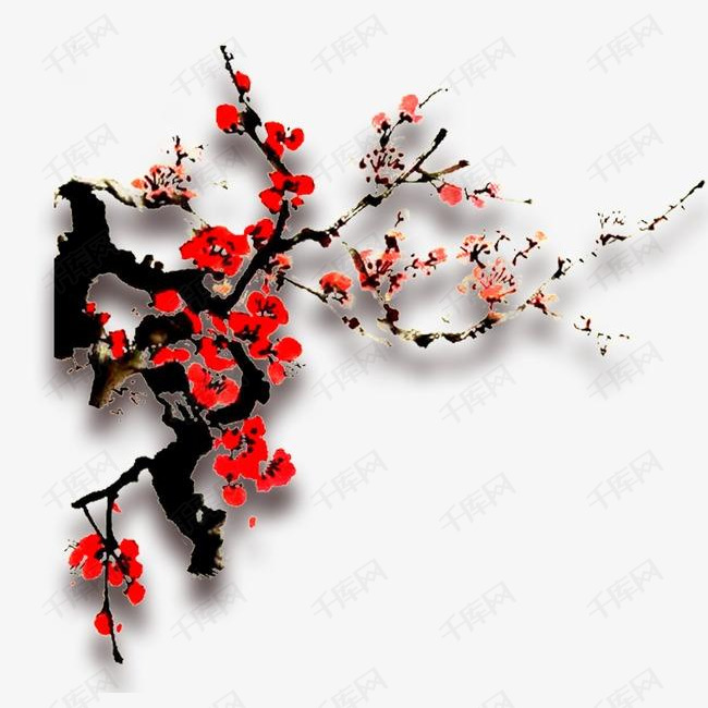 梅花图的素材免抠